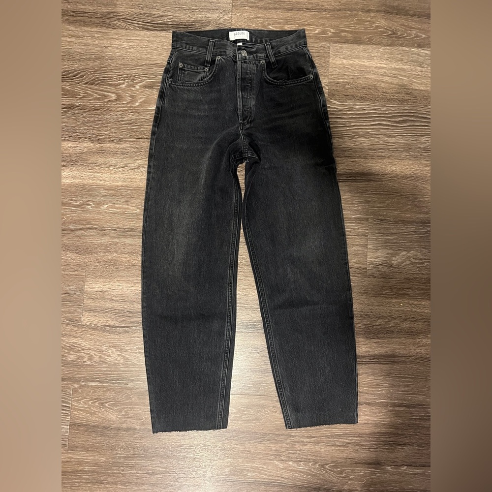 AGOLDE High Rise Tapered Baggy Jean, Color: Shambles, Size: 24
